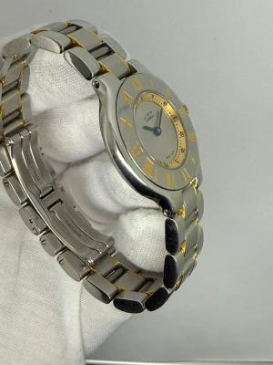 Cartier Must de Cartier 21 28mm Stainless Steel & Gold Quartz 1340 1990s