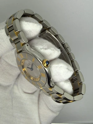 Cartier Must de Cartier 21 28mm Stainless Steel & Gold Quartz 1340 1990s