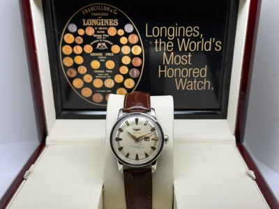 Longines Conquest Calendar Automatic 35mm Stainless Steel Two Tone Dial 9004-8 1959