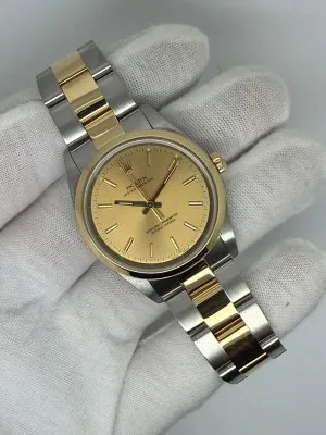 Rolex Oyster Perpetual 34mm Stainless Steel & 18ct Yellow Gold Oyster Bracelet 14203M 2003