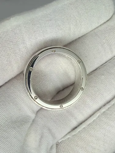 Tiffany & Co. Metropolis Sterling Silver 9mm Screwhead Band Ring Size X 1990s