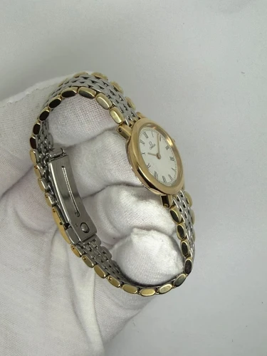 Omega Seamaster Ladies Quartz 22mm Steel & Gold Plated White Roman Dial DL 7950.897 1989
