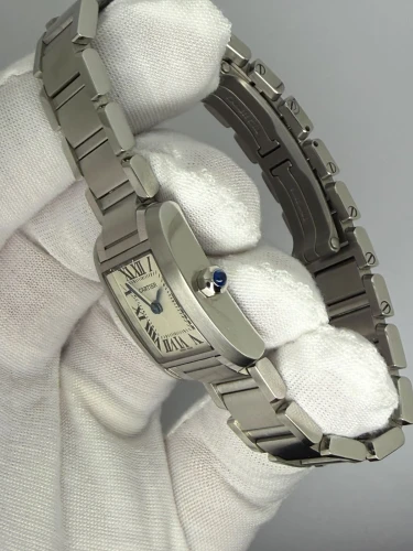 Cartier Tank Française Ladies 20x25mm Stainless Steel 3217 2024 Unworn