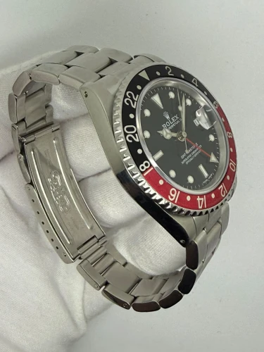 Rolex GMT-Master II Coke 40mm Stainless Steel Oyster Bracelet 16710 1989