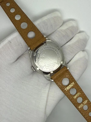 Tissot Antimagnetique Manual Wind 34mm Stainless Steel Patina Dial 6445-4 1940s
