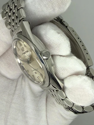 Omega Constellation Automatic Chronometer 34mm Stainless Steel Silver Dial Beads of Rice Bracelet 14381-61-SC 1961