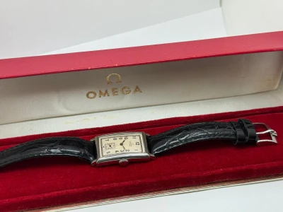 Omega Tank Manual Wind 32x26mm Steel Art Deco Dial 1939