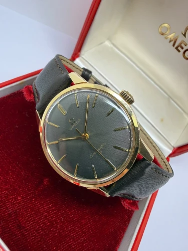 Omega Seamaster 30 Manual Wind 35mm Gold Capped Grey Textured Dial 135.007 1964