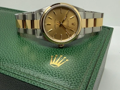 Rolex Oyster Perpetual 34mm Stainless Steel & 18ct Yellow Gold Oyster Bracelet 14203M 2003