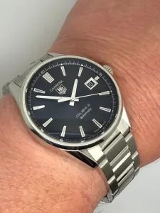 TAG Heuer Carrera Calibre 5 41mm Stainless Steel Black Dial WAZ211A-1 2023