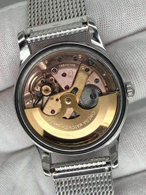 Omega Seamaster Automatic 34mm Stainless Steel Silver Dial Mesh Bracelet 14701-SC-61 1961