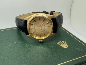 Rolex Oyster Perpetual 31mm 18ct Yellow Gold Automatic Chronometer Reference 6551 – Vintage Box – 1960s