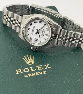 Rolex Oyster Perpetual Datejust Ladies 26mm Stainless Steel & 18ct White Gold Jubilee Bracelet 69174 1999