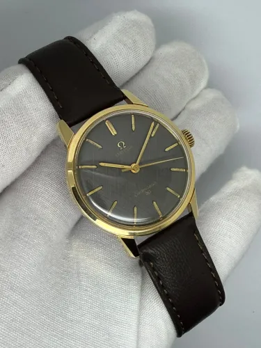 Omega Seamaster 30 Manual Wind 35mm Gold Capped Grey Textured Dial 135.007 1964