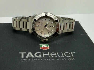 TAG Heuer Aquaracer Quartz Ladies 32mm Stainless Steel Mother of Pearl Dial WAY1312 2016