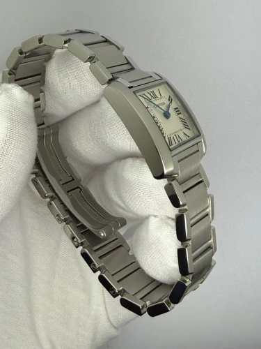 Cartier Tank Française Ladies 20x25mm Stainless Steel 3217 2024 Unworn