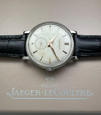 Jaeger-LeCoultre Manual Wind 34mm Stainless Steel Silver Dial JLC 480 1950s
