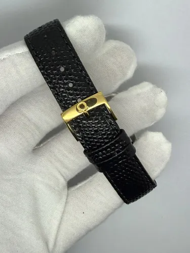 Omega Seamaster Manual Wind 34mm Gold Capped Black Crosshair Dial 14384-4-SC 1961