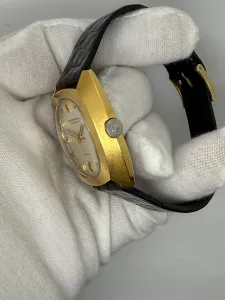 Girard-Perregaux Gyromatic 9000 High-Frequency Chronometer 36×40mm Gold-Capped Case  1960s