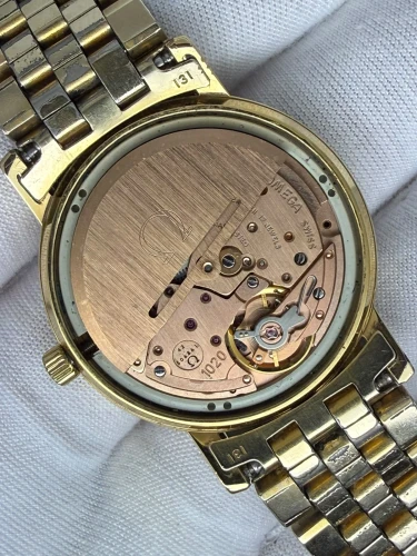 Omega Seamaster Day-Date Automatic 34mm Gold Plated Gold Dial 166.0209 1978