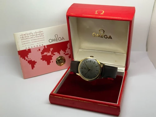 Omega Seamaster 30 Manual Wind 35mm Gold Capped Grey Textured Dial 135.007 1964