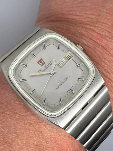 Omega Constellation Megasonic 720Hz 36mm Stainless Steel Silver Dial 398.0820 1979