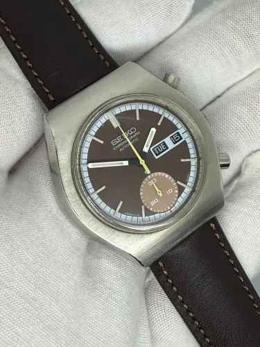Seiko Automatic Chronograph 40mm Chocolate Brown Dial 6139-8020 1971