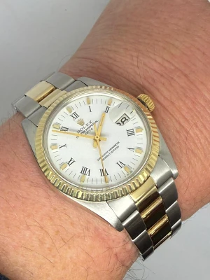 Rolex Oyster Perpetual Date 34mm Stainless Steel & 18ct Yellow Gold Oyster Bracelet 1500 1980