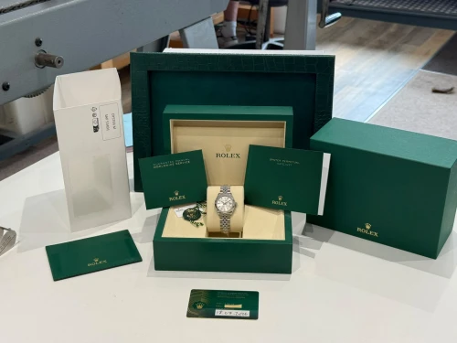 Rolex Oyster Perpetual Datejust Ladies 28mm Stainless Steel & 18ct White Gold Silver Dial 279174 2026
