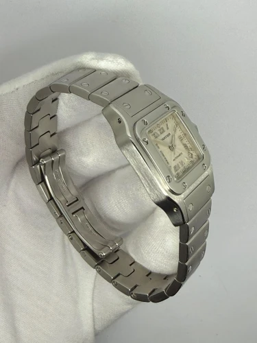 Cartier Santos Galbée Ladies Automatic 24x35mm Stainless Steel Silver Dial 2423 2003–2006