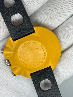 Leonidas Heuer Easy Rider Chronograph 45x40mm Fibreglass Case Orange Dial 423.809J 1972