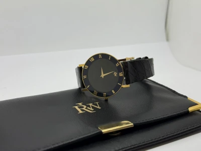 Raymond Weil Othello Quartz 18ct Gold Plated Ultra Thin Case 124 1990