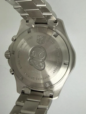 TAG Heuer Aquaracer Quartz Chronograph 41mm Stainless Steel Silver Dial Blue Sub Dials CAF1111 2006