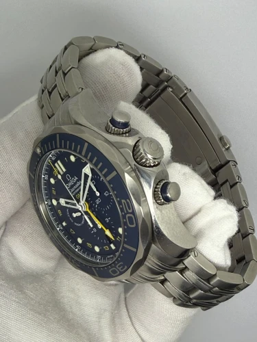 Omega Seamaster Diver 300M Chronograph GMT 44mm Stainless Steel Blue Dial 212.30.44.52.03.001 2019