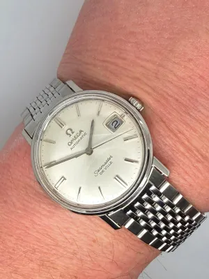 Omega Seamaster DeVille Automatic 34mm Stainless Steel Silver Dial Beads of Rice Bracelet 166.020SP 1967