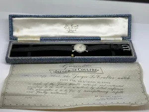 Jaeger LeCoultre Ladies Manual Wind 22mm Stainless Steel E601/61044 1950s