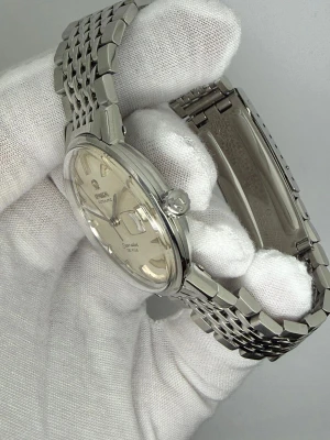 Omega Seamaster DeVille Automatic 34mm Stainless Steel Silver Dial Beads of Rice Bracelet 166.020SP 1967