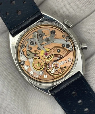 Omega Chronostop Genève 35mm Stainless Steel Blue Dial Chronograph 146.009 1969