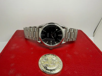 Omega Seamaster Aqua Terra 36mm Stainless Steel Black Dial Quartz 196.1114 2010