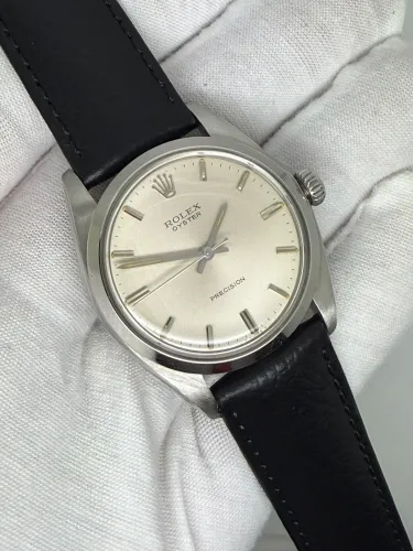 Rolex Oyster Precision 34mm Stainless Steel Silver Sunburst Dial 6426 1972