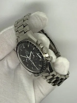 Omega Speedmaster Professional Moonwatch 42mm Stainless Steel Black Dial Chronograph 145.022 1975