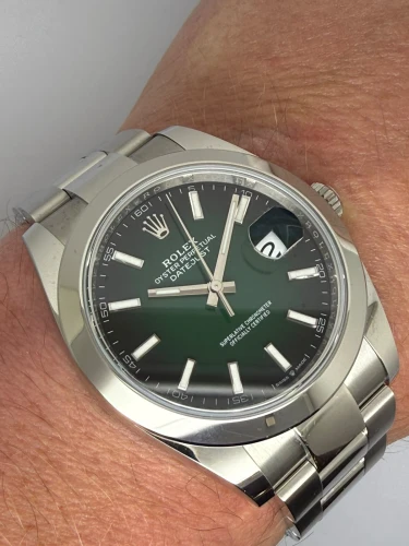 Rolex Datejust 41 Green Ombré Dial 41mm Oystersteel 126300 2026
