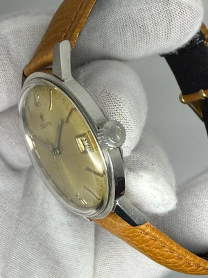 Zenith Manual Wind 36mm Stainless Steel Silver Dial Patina 077.A.994 1960s