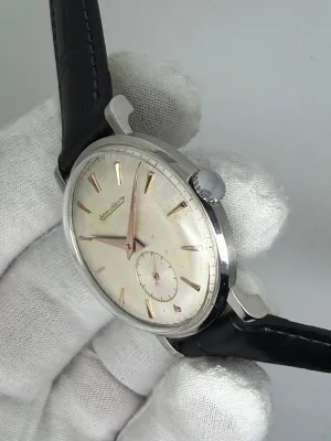 Jaeger-LeCoultre Manual Wind 34mm Stainless Steel Silver Dial JLC 480 1950s