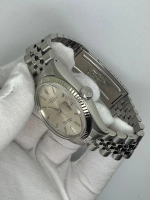 Rolex Oyster Perpetual Datejust 36mm Stainless Steel & 18ct White Gold Fluted Bezel Silver Dial Jubilee Bracelet 1601 1970