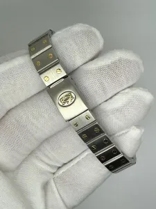 Cartier Santos Octagonal Ladies 26x31mm Stainless Steel & 18ct Yellow Gold White Roman Dial 2965 1980s