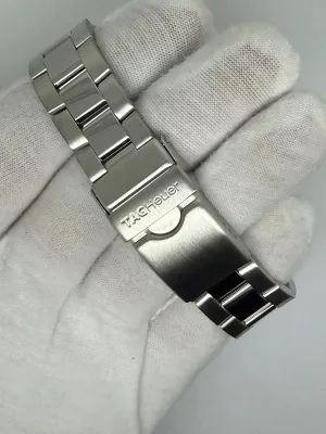 TAG Heuer Aquaracer Quartz Chronograph 41mm Stainless Steel Silver Dial Blue Sub Dials CAF1111 2006