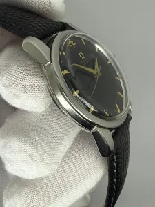 Omega Seamaster Automatic 34mm Stainless Steel Black Gilt Dial 2846 4 SC 1956