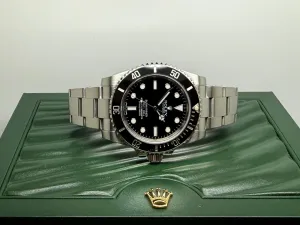 Rolex Submariner No Date 40mm Stainless Steel Black Dial & Bezel 114060 2015