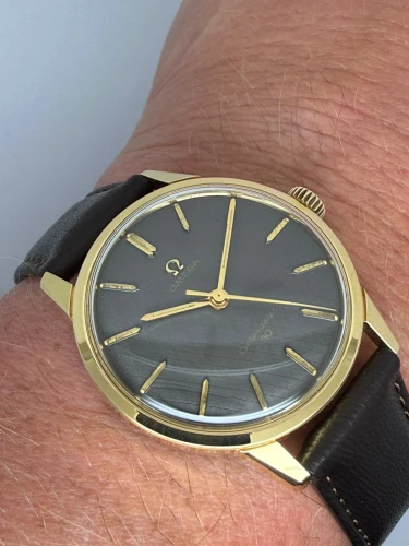 Omega Seamaster 30 Manual Wind 35mm Gold Capped Grey Textured Dial 135.007 1964